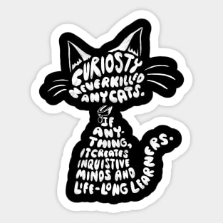 Curiosity Cat Sticker